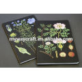 Nueva producción floral promocional A5 papel cuaderno silla de puntada